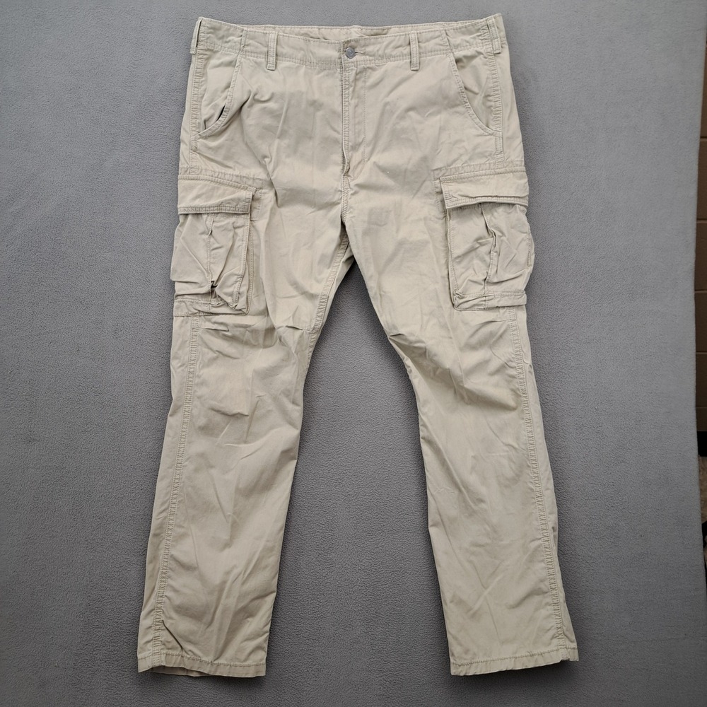 Levi's Mens Cargo Pants Loose Fit Khaki 30x32 Cotton Casual Outdoor